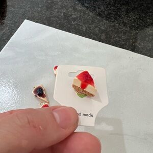 Strawberry Cheesecake Earrings